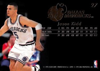 1995-96 Flair #27 Jason Kidd Back