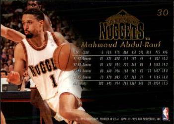 1995-96 Flair #30 Mahmoud Abdul-Rauf Back