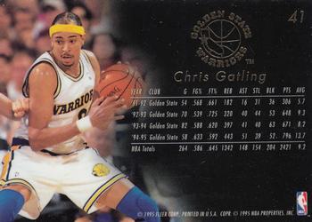 1995-96 Flair #41 Chris Gatling Back