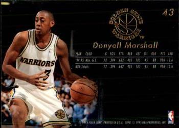 1995-96 Flair #43 Donyell Marshall Back