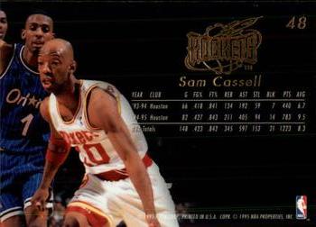 1995-96 Flair #48 Sam Cassell Back
