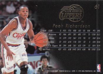 1995-96 Flair #61 Pooh Richardson Back