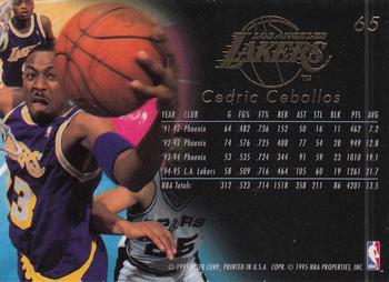 1995-96 Flair #65 Cedric Ceballos Back