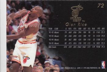 1995-96 Flair #72 Glen Rice Back