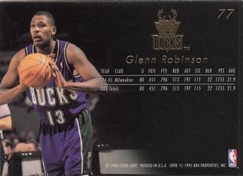 1995-96 Flair #77 Glenn Robinson Back