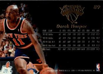 1995-96 Flair #89 Derek Harper Back