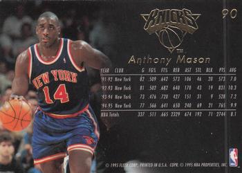 1995-96 Flair #90 Anthony Mason Back