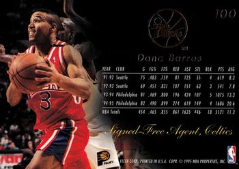 1995-96 Flair #100 Dana Barros Back