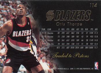 1995-96 Flair #114 Otis Thorpe Back