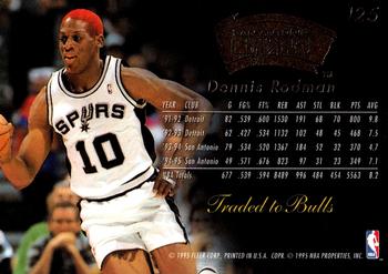 1995-96 Flair #125 Dennis Rodman Back