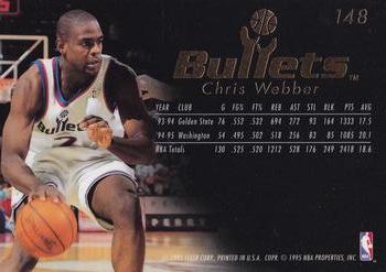 1995-96 Flair #148 Chris Webber Back