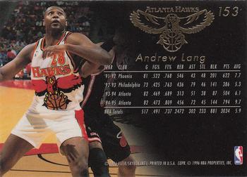 1995-96 Flair #153 Andrew Lang Back