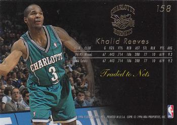 1995-96 Flair #158 Khalid Reeves Back