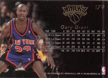 1995-96 Flair #179 Gary Grant Back