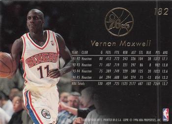 1995-96 Flair #182 Vernon Maxwell Back