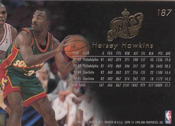 1995-96 Flair #187 Hersey Hawkins Back