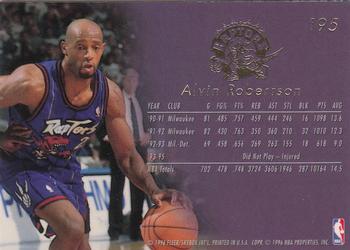 1995-96 Flair #195 Alvin Robertson Back