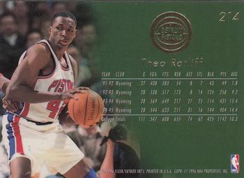 1995-96 Flair #214 Theo Ratliff Back