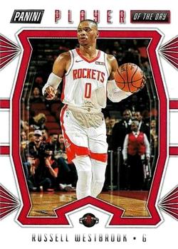 2019-20 Panini Player of the Day #9 Russell Westbrook Front