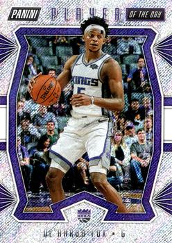 2019-20 Panini Player of the Day - Rapture #39 De'Aaron Fox Front