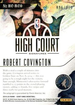 2019-20 Panini Court Kings - High Court Signatures #HC-RCO Robert Covington Back