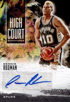 2019-20 Panini Court Kings - High Court Signatures Ruby #HC-DRO Dennis Rodman Front