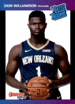 2019-20 Panini Instant Rated Rookie Retro #1 Zion Williamson Front