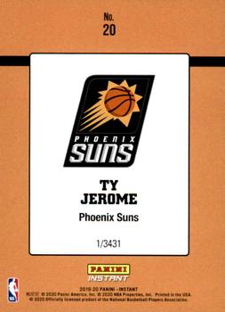 2019-20 Panini Instant Rated Rookie Retro #20 Ty Jerome Back