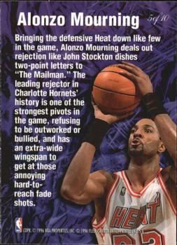 1995-96 Flair - Anticipation #5 Alonzo Mourning Back