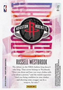2019-20 Panini Court Kings - Dressed to Impress #6 Russell Westbrook Back