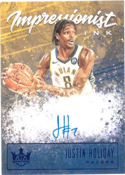 2019-20 Panini Court Kings - Impressionist Ink Sapphire #II-JHO Justin Holiday Front