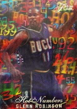 1995-96 Flair - Hot Numbers #12 Glenn Robinson Front