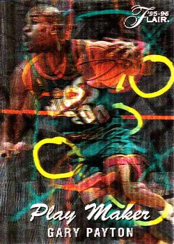 1995-96 Flair - Play Makers #5 Gary Payton Front