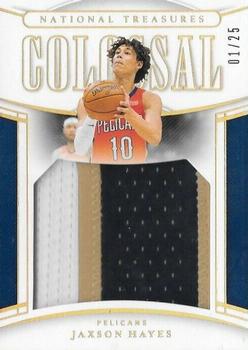 2019-20 Panini National Treasures - Colossal Rookie Materials Prime #CRM-JXH Jaxson Hayes Front