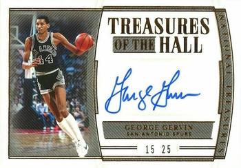 2019-20 Panini National Treasures - Treasures of the Hall Bronze #TH-GGV George Gervin Front