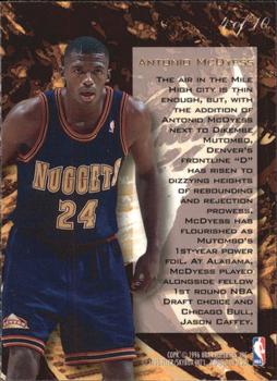 1995-96 Flair - Wave of the Future #4 Antonio McDyess Back