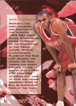 1995-96 Flair - Wave of the Future #8 Jerry Stackhouse Back