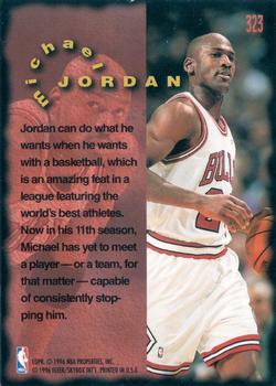 1995-96 Fleer #323 Michael Jordan Back