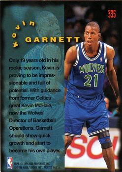 1995-96 Fleer #335 Kevin Garnett Back