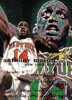 1995-96 Fleer #122 Anthony Mason Front
