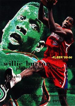 1995-96 Fleer #137 Willie Burton Front