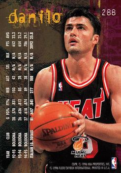 1995-96 Fleer #288 Sasha Danilovic Back