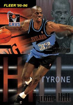 1995-96 Fleer #324 Tyrone Hill Front