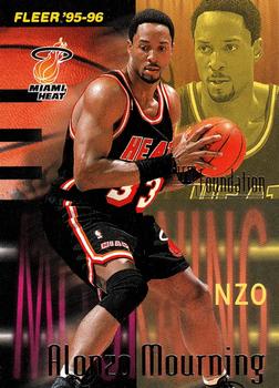 1995-96 Fleer #333 Alonzo Mourning Front