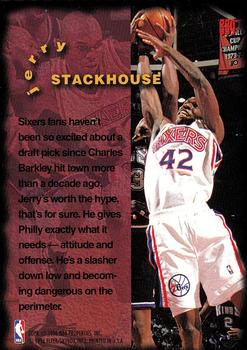 1995-96 Fleer #339 Jerry Stackhouse Back