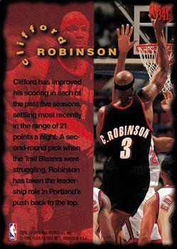 1995-96 Fleer #341 Clifford Robinson Back