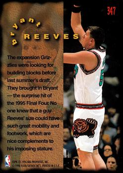 1995-96 Fleer #347 Bryant Reeves Back