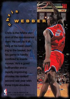 1995-96 Fleer #348 Chris Webber Back