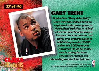 1995-96 Fleer - Class Encounters #37 Gary Trent Back