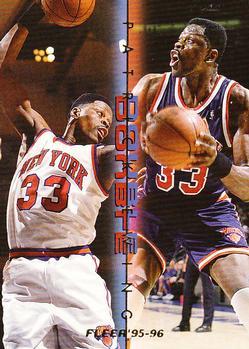 1995-96 Fleer - Double Double #3 Patrick Ewing Front